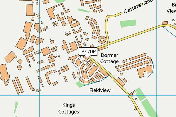 IP7 7DP map - OS VectorMap District (Ordnance Survey)