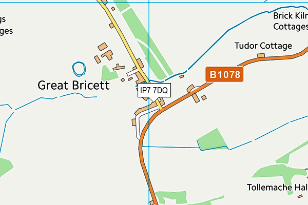 IP7 7DQ map - OS VectorMap District (Ordnance Survey)