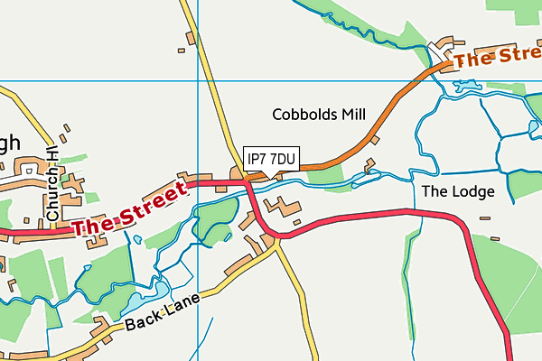 IP7 7DU map - OS VectorMap District (Ordnance Survey)