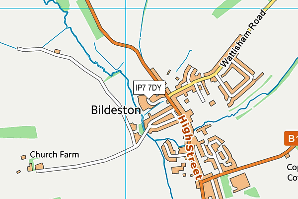 IP7 7DY map - OS VectorMap District (Ordnance Survey)