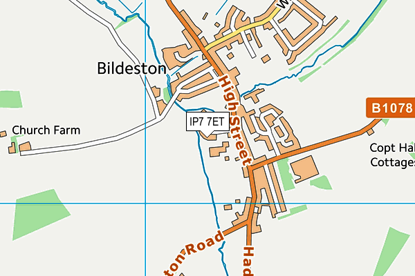 IP7 7ET map - OS VectorMap District (Ordnance Survey)