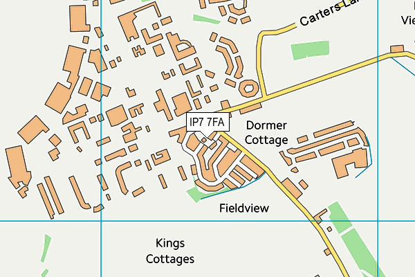 IP7 7FA map - OS VectorMap District (Ordnance Survey)