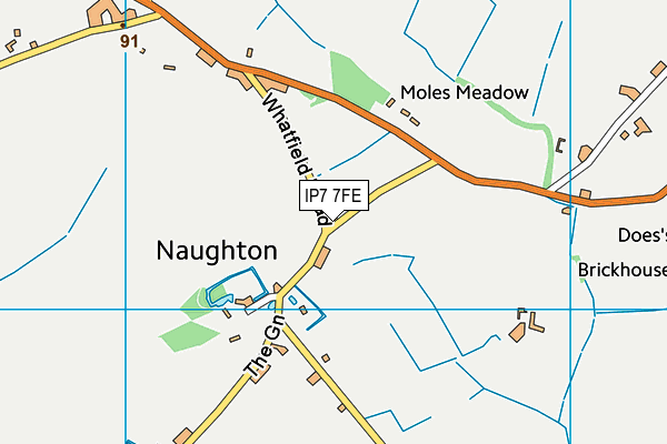 IP7 7FE map - OS VectorMap District (Ordnance Survey)