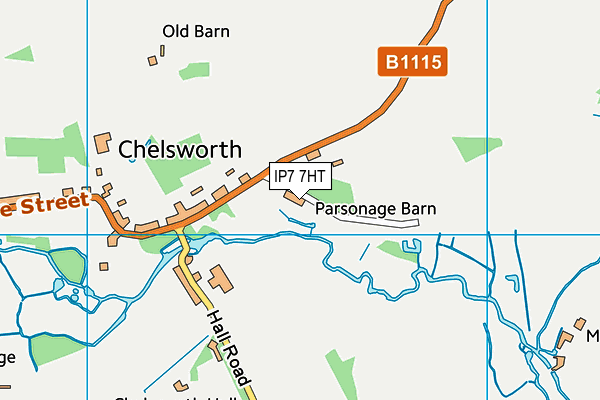 IP7 7HT map - OS VectorMap District (Ordnance Survey)