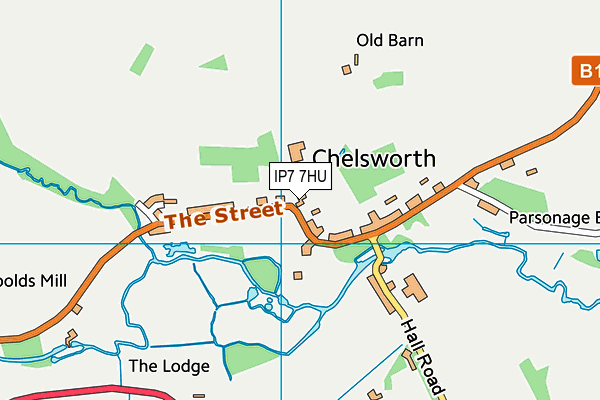 IP7 7HU map - OS VectorMap District (Ordnance Survey)