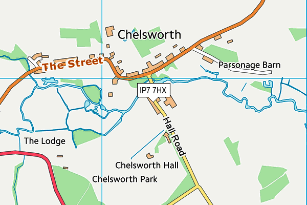 IP7 7HX map - OS VectorMap District (Ordnance Survey)