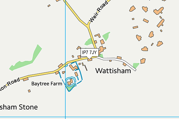 IP7 7JY map - OS VectorMap District (Ordnance Survey)