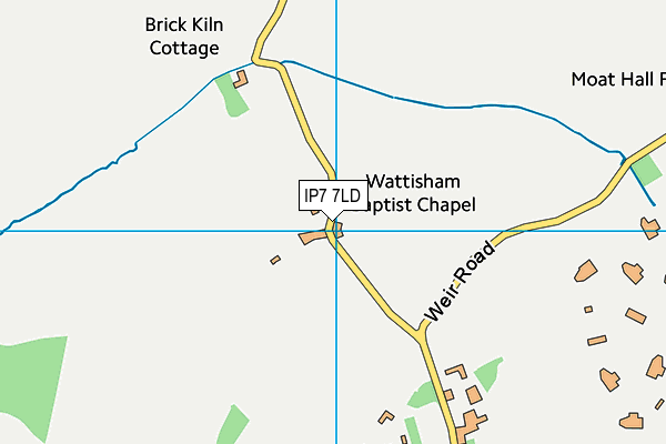 IP7 7LD map - OS VectorMap District (Ordnance Survey)