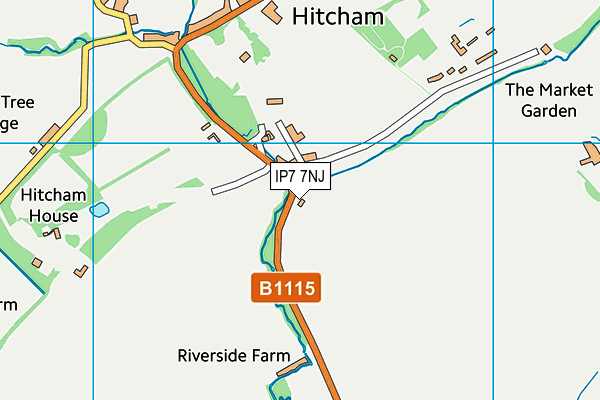 IP7 7NJ map - OS VectorMap District (Ordnance Survey)