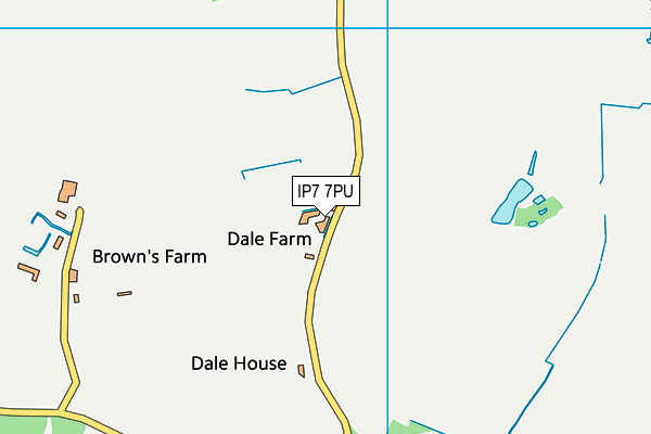 IP7 7PU map - OS VectorMap District (Ordnance Survey)