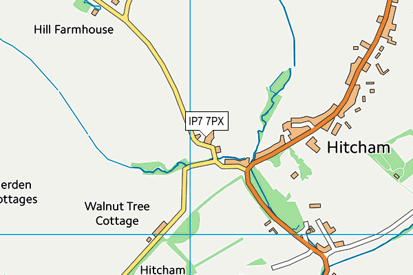 IP7 7PX map - OS VectorMap District (Ordnance Survey)
