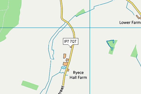 IP7 7QT map - OS VectorMap District (Ordnance Survey)