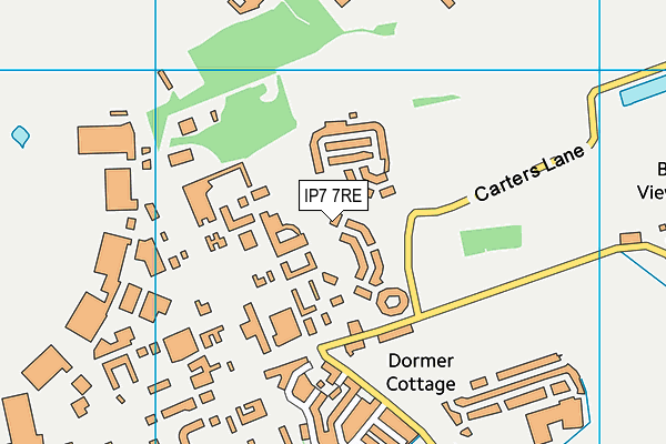 IP7 7RE map - OS VectorMap District (Ordnance Survey)