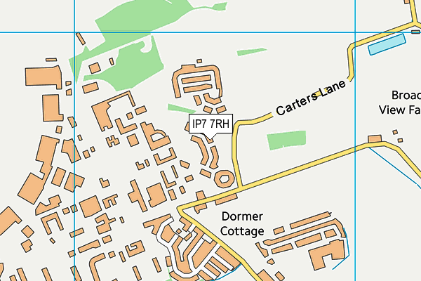 IP7 7RH map - OS VectorMap District (Ordnance Survey)