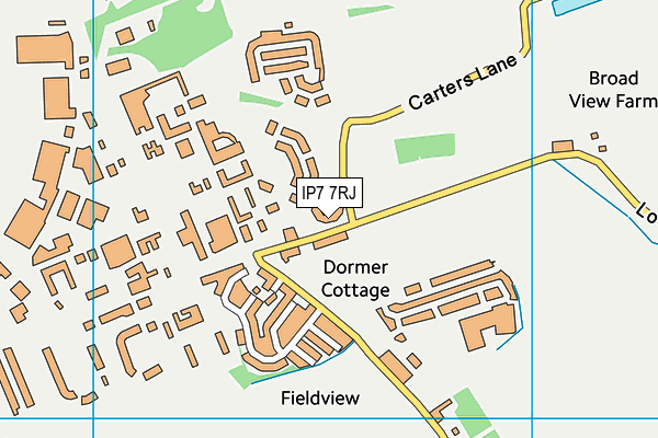 IP7 7RJ map - OS VectorMap District (Ordnance Survey)