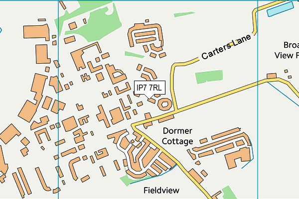 IP7 7RL map - OS VectorMap District (Ordnance Survey)