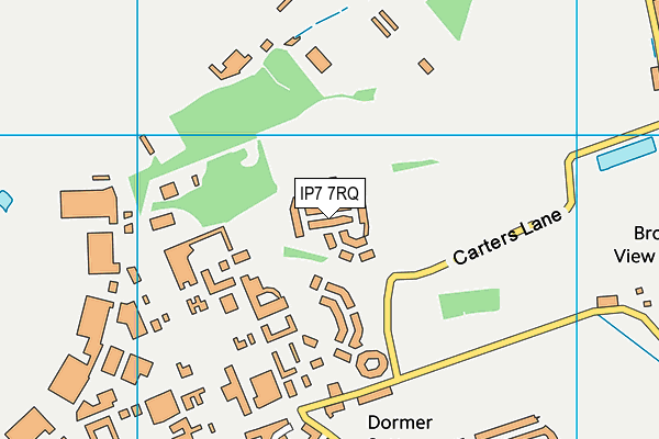 IP7 7RQ map - OS VectorMap District (Ordnance Survey)
