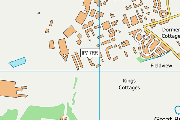 IP7 7RR map - OS VectorMap District (Ordnance Survey)