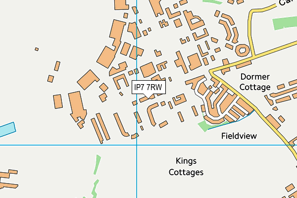 IP7 7RW map - OS VectorMap District (Ordnance Survey)