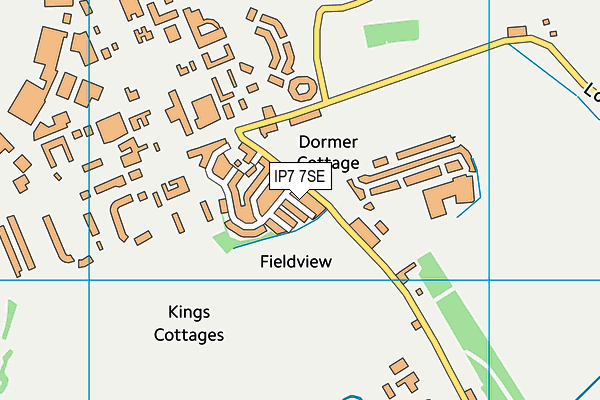 IP7 7SE map - OS VectorMap District (Ordnance Survey)