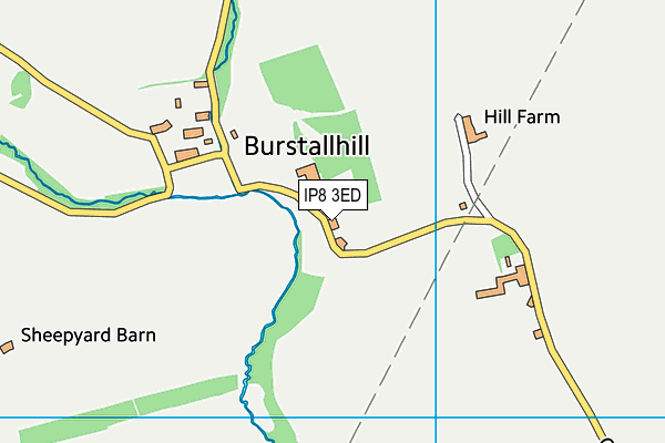 IP8 3ED map - OS VectorMap District (Ordnance Survey)