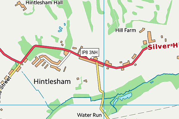 Hintlesham and Chattisham Church of England  Primary School map (IP8 3NH) - OS VectorMap District (Ordnance Survey)