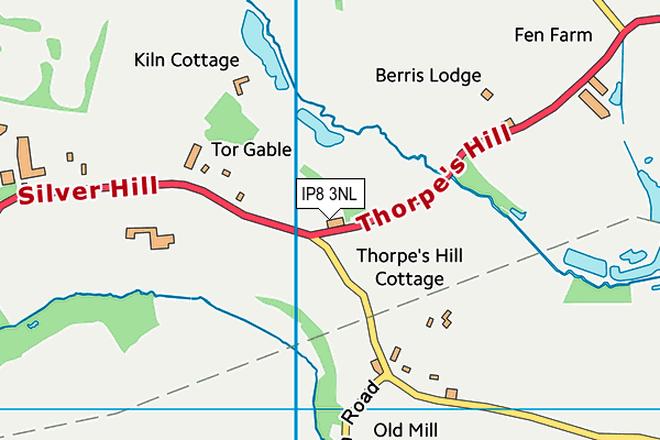 IP8 3NL map - OS VectorMap District (Ordnance Survey)