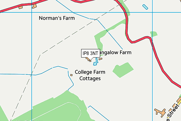 IP8 3NT map - OS VectorMap District (Ordnance Survey)