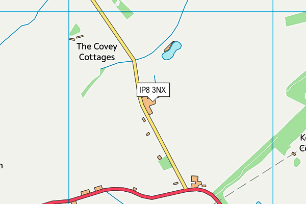 IP8 3NX map - OS VectorMap District (Ordnance Survey)