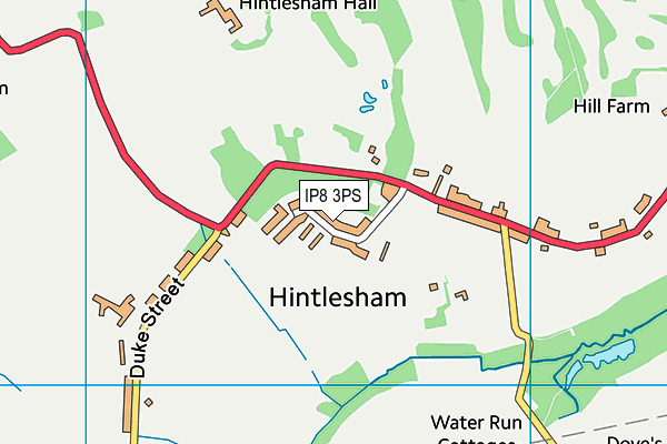 IP8 3PS map - OS VectorMap District (Ordnance Survey)