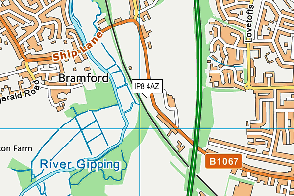 Riverhills Health Club And Boutique Spa map (IP8 4AZ) - OS VectorMap District (Ordnance Survey)