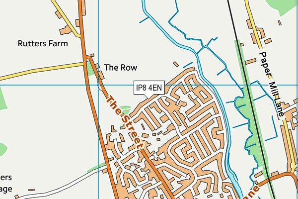 IP8 4EN map - OS VectorMap District (Ordnance Survey)