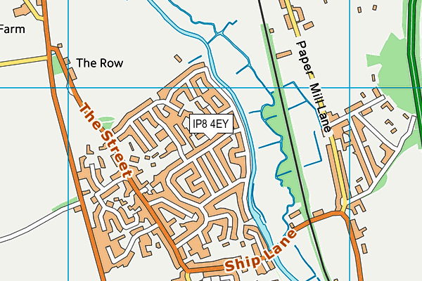 IP8 4EY map - OS VectorMap District (Ordnance Survey)