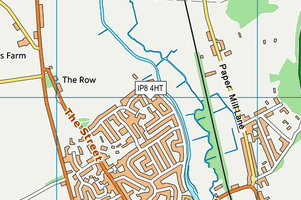 IP8 4HT map - OS VectorMap District (Ordnance Survey)