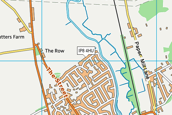 Bramford Sports Ground map (IP8 4HU) - OS VectorMap District (Ordnance Survey)