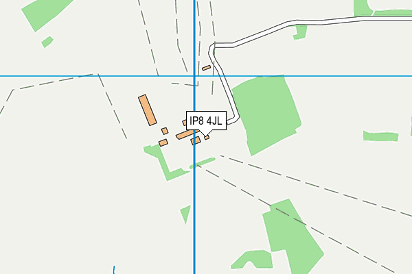 IP8 4JL map - OS VectorMap District (Ordnance Survey)