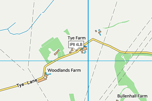 IP8 4LB map - OS VectorMap District (Ordnance Survey)