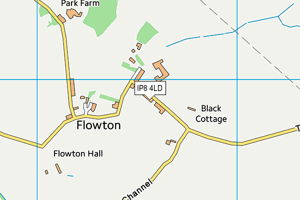 IP8 4LD map - OS VectorMap District (Ordnance Survey)