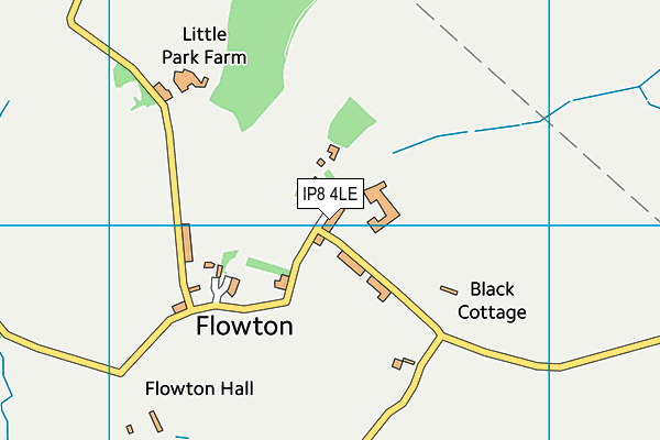 IP8 4LE map - OS VectorMap District (Ordnance Survey)