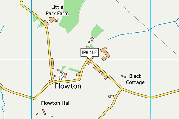 IP8 4LF map - OS VectorMap District (Ordnance Survey)