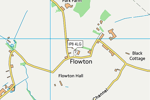 IP8 4LG map - OS VectorMap District (Ordnance Survey)