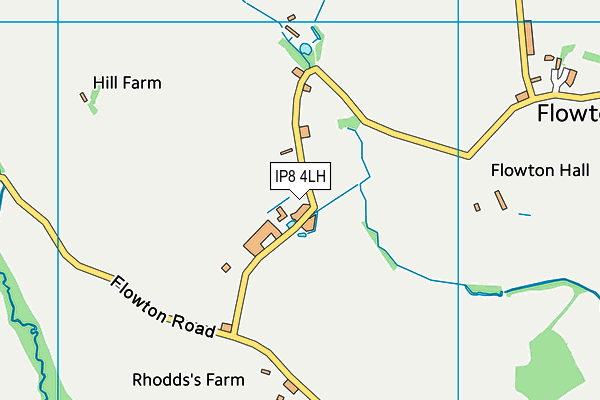 IP8 4LH map - OS VectorMap District (Ordnance Survey)