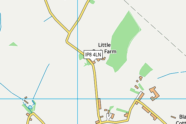 IP8 4LN map - OS VectorMap District (Ordnance Survey)