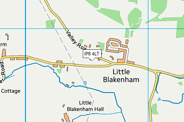 IP8 4LT map - OS VectorMap District (Ordnance Survey)