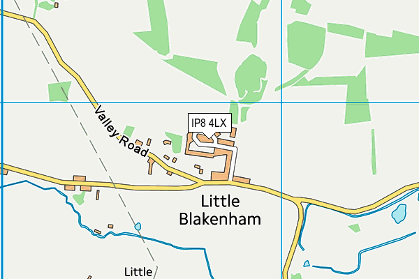 IP8 4LX map - OS VectorMap District (Ordnance Survey)