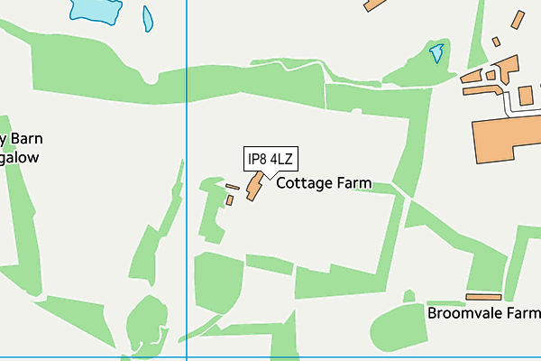 IP8 4LZ map - OS VectorMap District (Ordnance Survey)