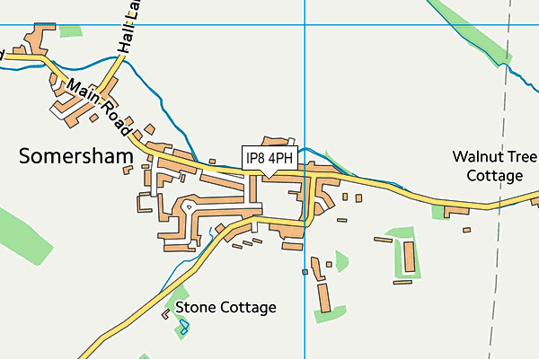 IP8 4PH map - OS VectorMap District (Ordnance Survey)