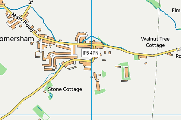 Somersham Primary School map (IP8 4PN) - OS VectorMap District (Ordnance Survey)