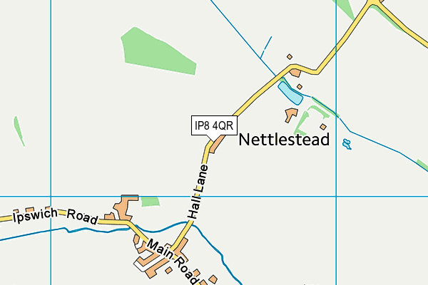 IP8 4QR map - OS VectorMap District (Ordnance Survey)