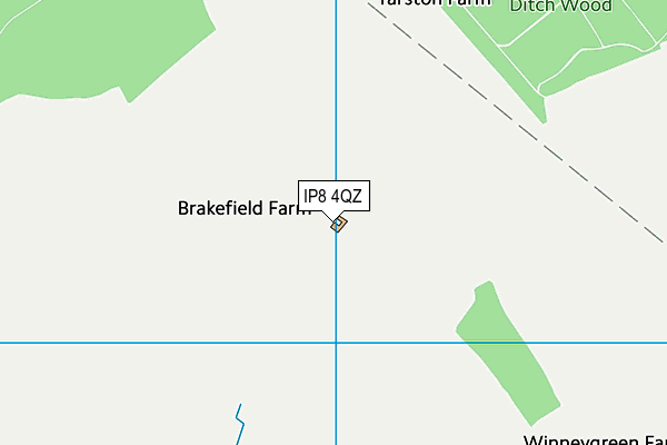 IP8 4QZ map - OS VectorMap District (Ordnance Survey)